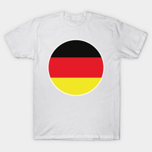 Wear Your German Pride: Bold Black, Red & Gold Flag Enamel Pin T-Shirt